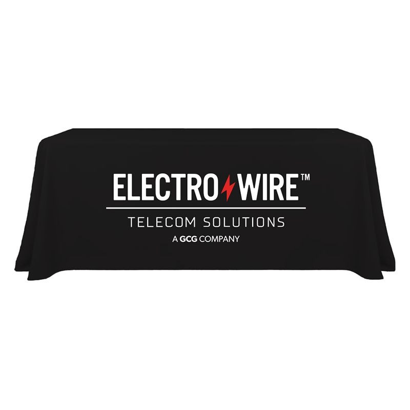 Black 6ft Table Throw 