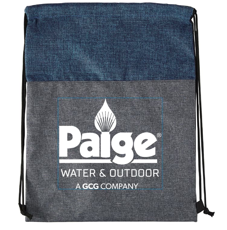 Blue/Gray Drawstring Bag