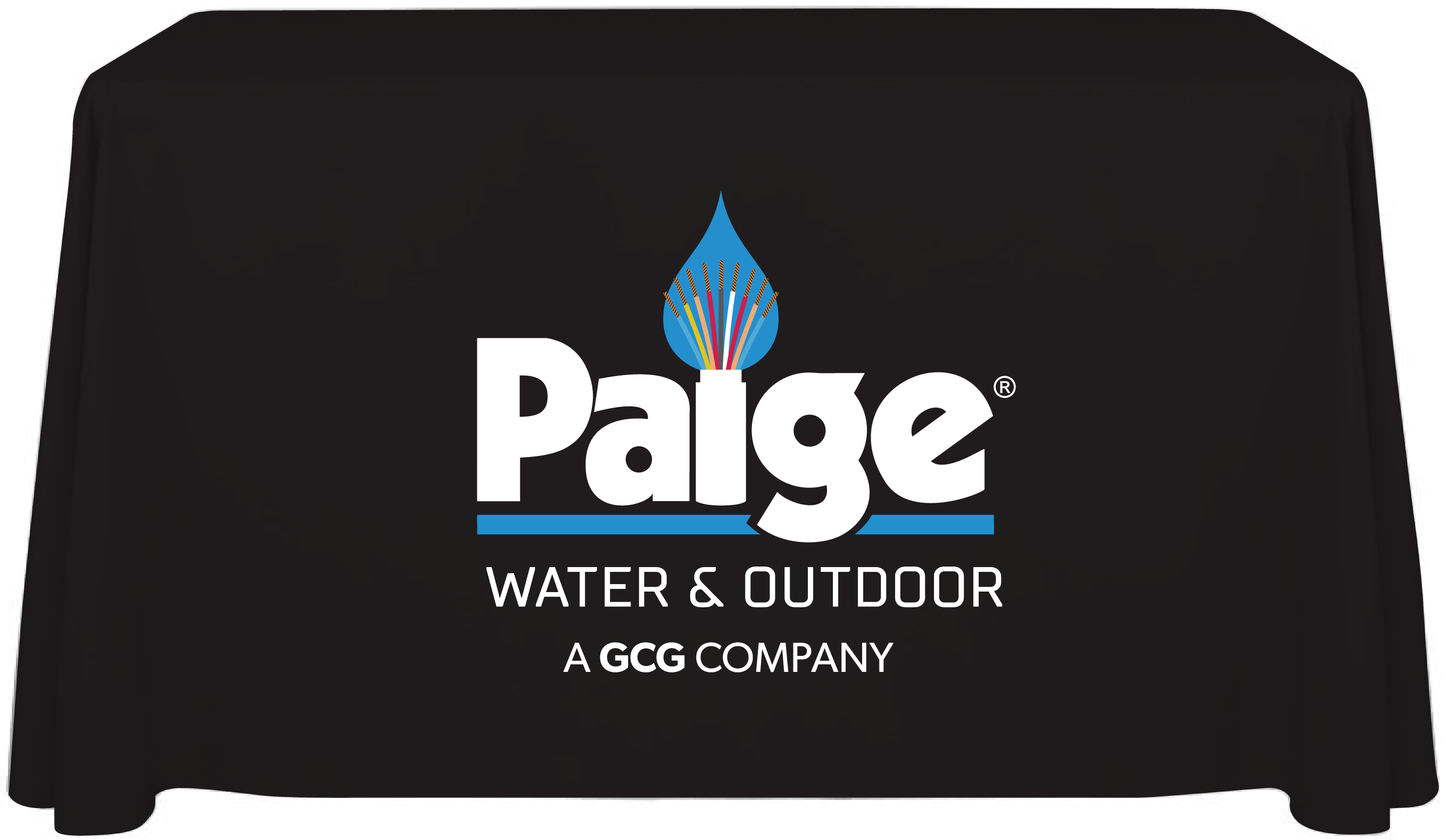 Paige Water & Outdoor Branded Tablecloth: 4ft