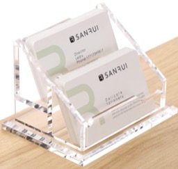 Acrylic Business Card Holder - Double