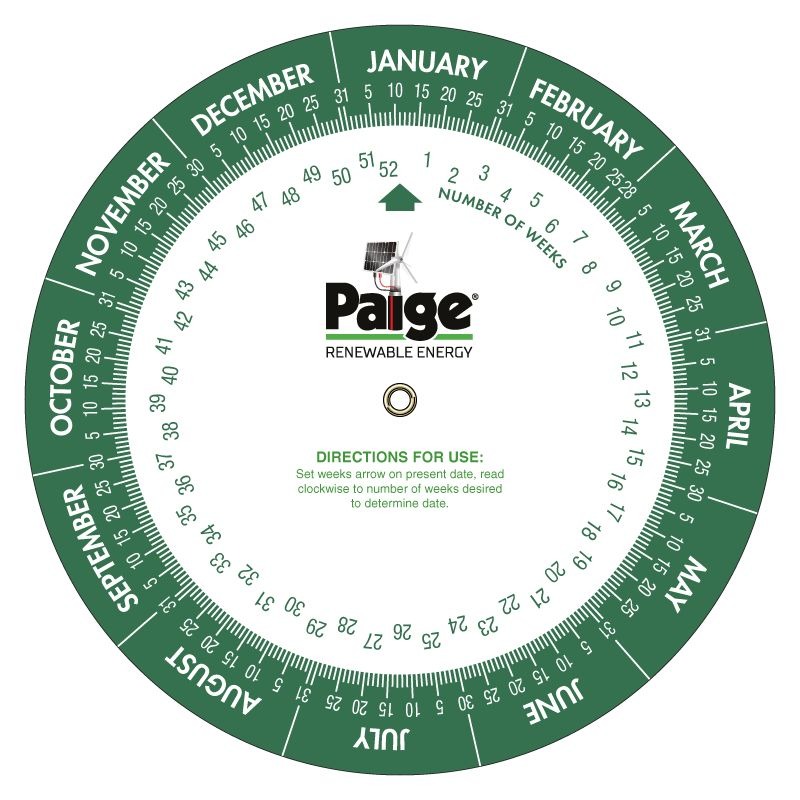 Small Calendar Wheels