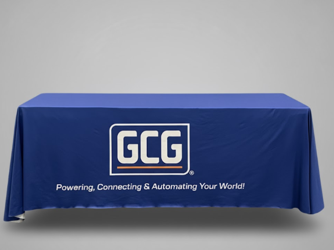 GCG 8-ft Tablecloth Blue